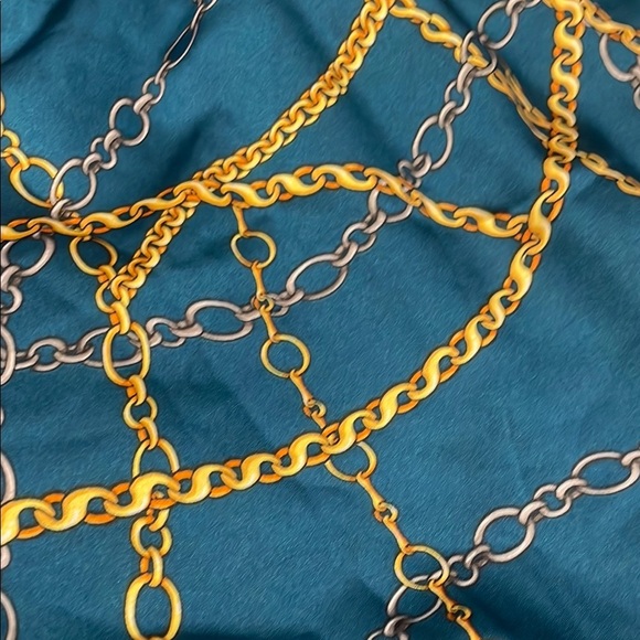 Teal Chain Print halter - Picture 3 of 6